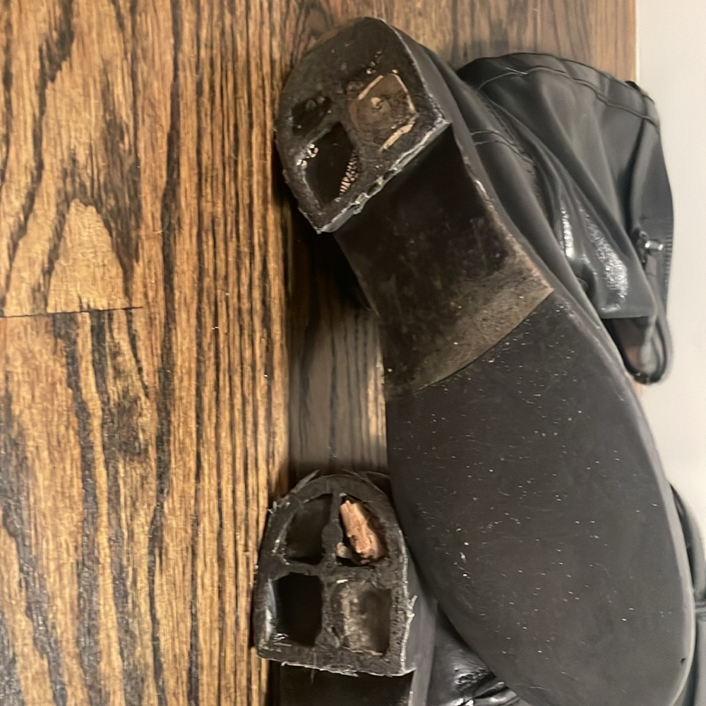 Tory Burch Black Leather Riding Boots - Picture 9 of 9
